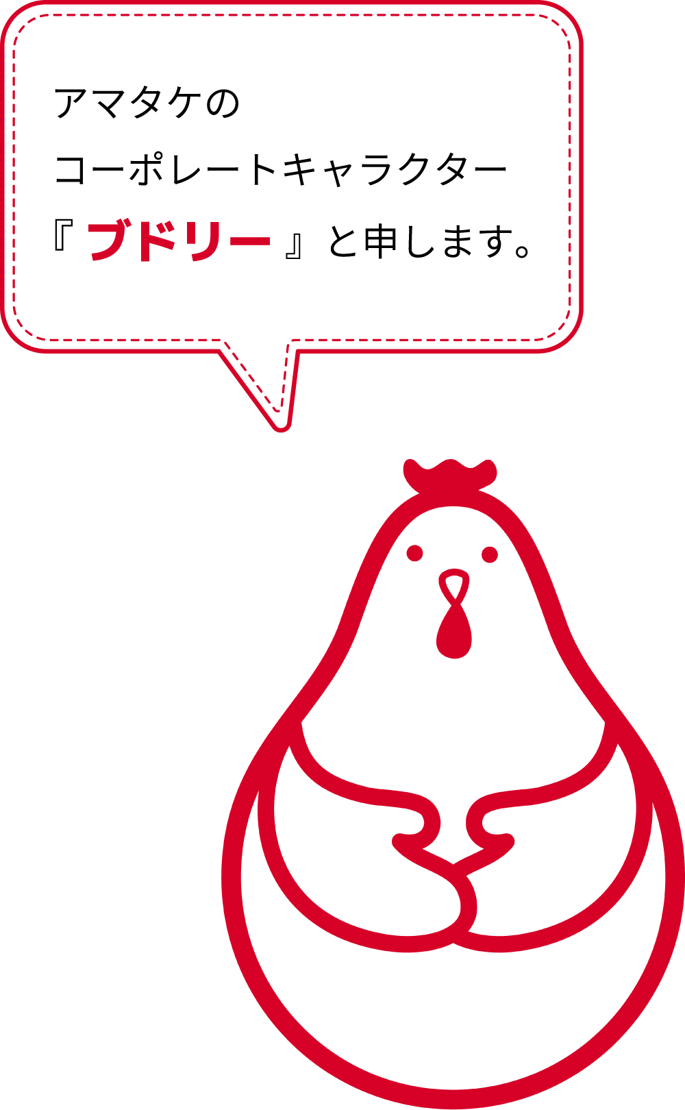 アマタケのコーポレートキャラクター『ブドリー』