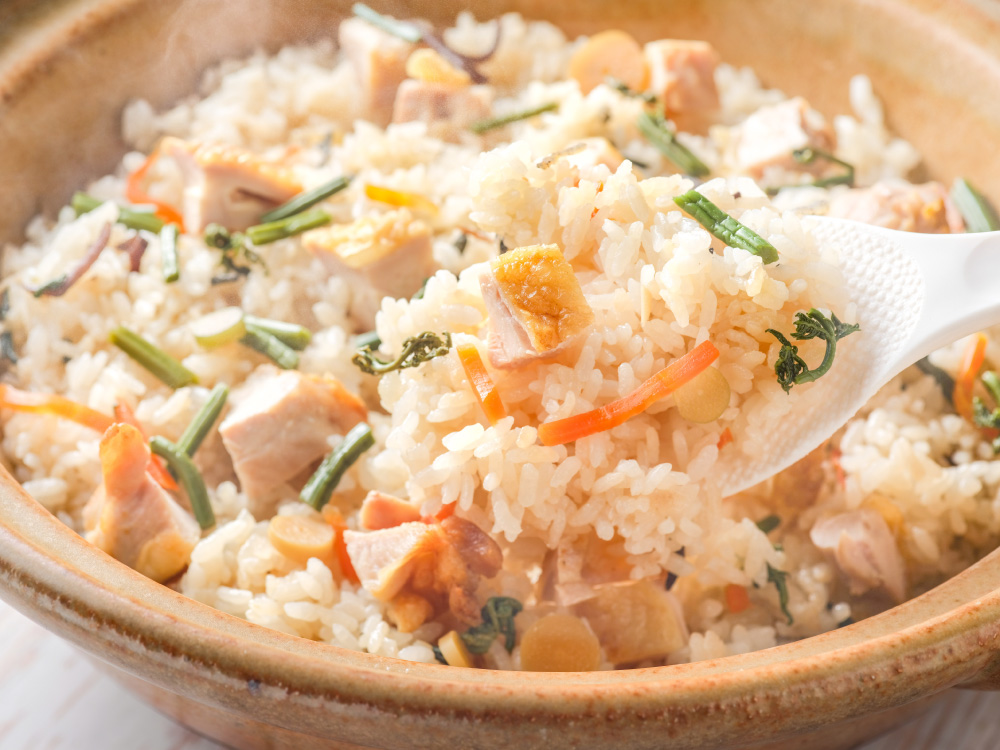 フランス赤鶏の炊き込みご飯